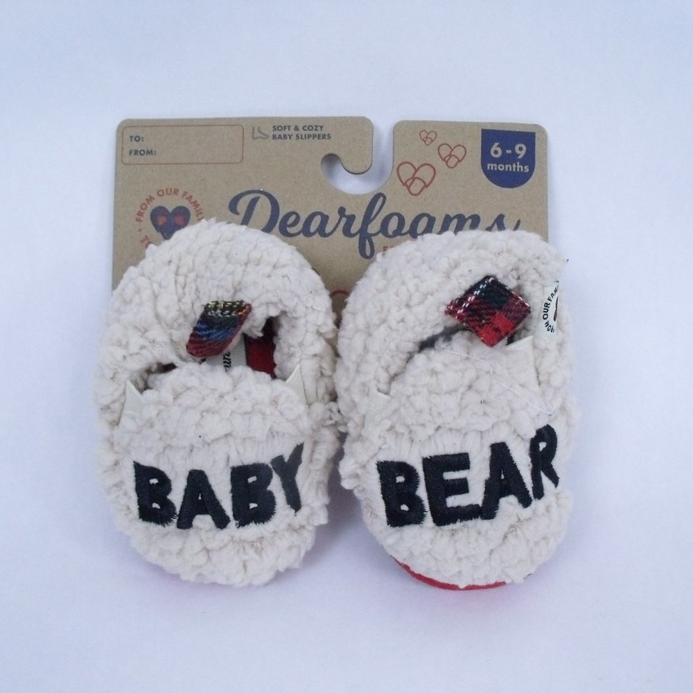 Dearfoams Baby Bear Slippers 6-9M